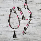 Horse Rhythm Balance Beads - Pink / Grey / Black / White / Silver
