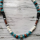 Horse Rhythm Balance Beads - Transparent Sea Blue / Ivory / Brown / Black / Silver