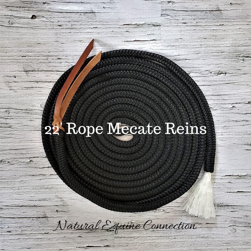 22' x 1/2 Rope Mecate Reins – Natural Equine Connection