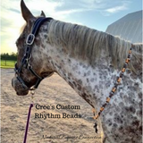 Horse Rhythm Balance Beads in Orange / Brown / Black / Silver