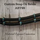 Snap On Rope Reins with Braid Knot Accents