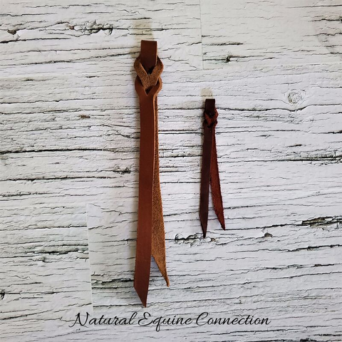 Replacement Latigo Leather Poppers for Horse training lines, leads, sticks, and neck ropes.