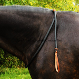 Adjustable Horse Neck Rope with Leather Poppers