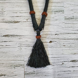 Horse Neck Ropes with Leather Braid Accents