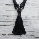 Horse Neck Ropes with Leather Braid Accents