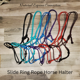 Slide Ring Rope Hybrid Horse Training Halter