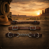 Weaver Western Leather Curb Straps And Nylon Bit Hobbles