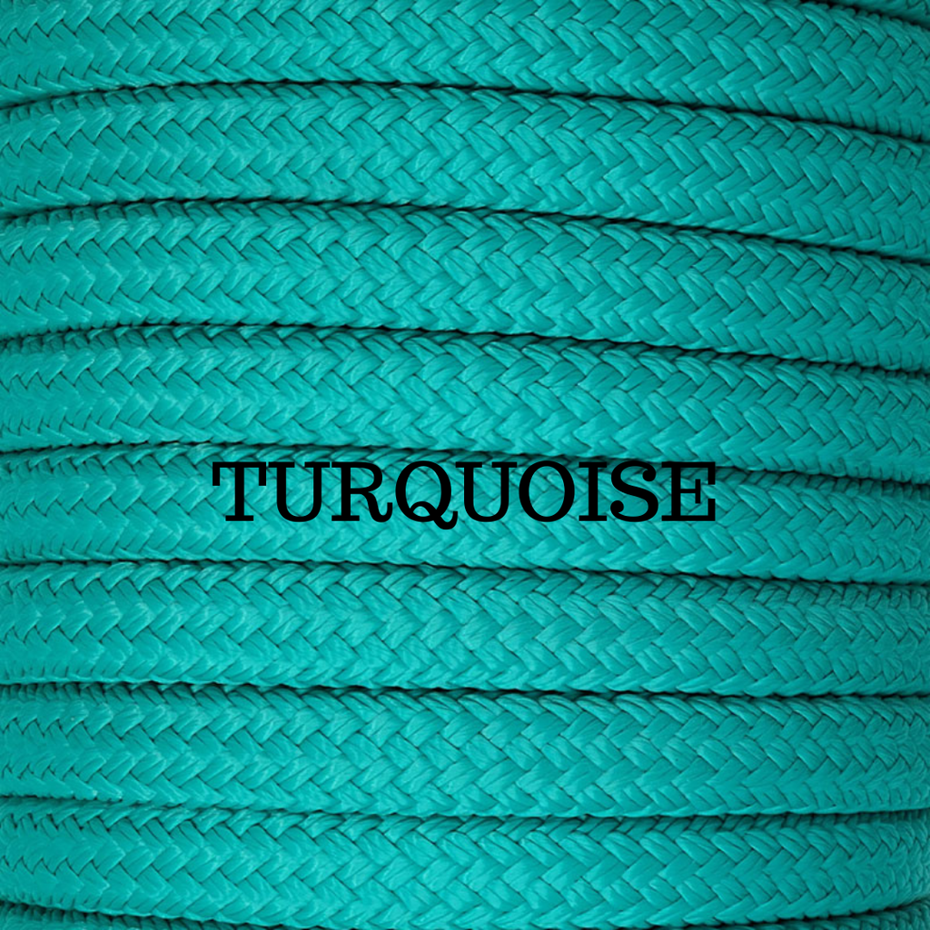22' Heavy Nylon Yacht Rope Mecate Reins With Leather Slobber Straps - Choose Brown Or Black