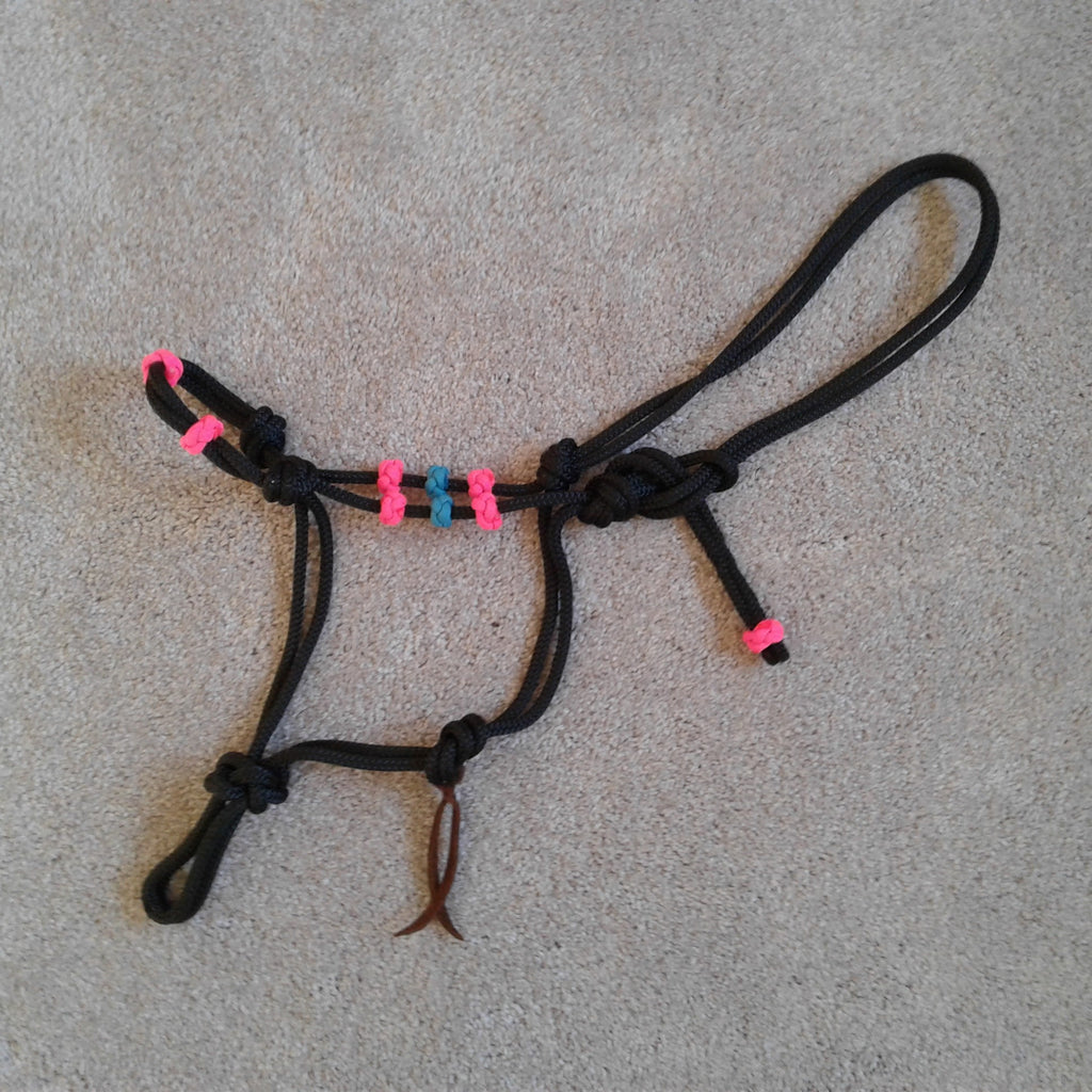 Rope Horse Training Halter with Fiador Knot – Natural Equine Connection