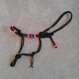 Rope Horse Training Halter with Fiador Knot
