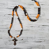 Horse Rhythm Balance Beads - Orange / Dark Brown / Grey / Black / Gold