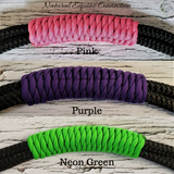 Adjustable Horse Neck Rope with Leather Poppers