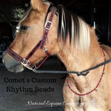 Horse Rhythm Balance Beads with Bells in Red / Black / White
