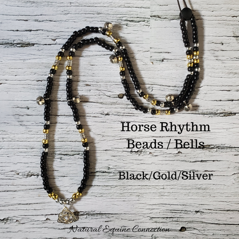 Horse Rhythm Balance Beads - Black / Gold / Silver