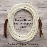 Our Mecate Reins are made of premium double braid yachting rope that is perfect for horse training equipment.