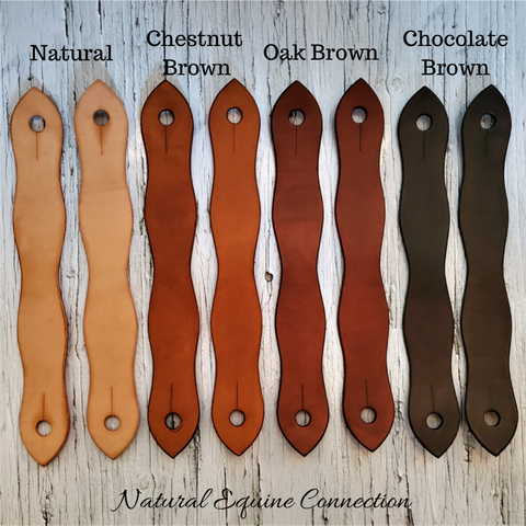 Slobber Strap leathers are used to improve communication between horse and rider. The design and weight distributes rein pressure evenly through the bit allowing the horse to sense slight changes in pressure through the mecate rein.