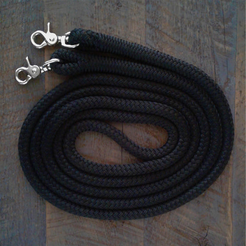 These natural horseman rope reins are favorite among horse trainers. They are made from the same top quality 1/2" marine yacht rope as our training lines.