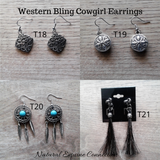 Western Bling Cowgirl Earrings